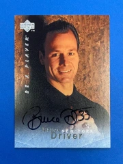 1996 Upper Deck #S147 Bruce Driver Be a Player Auto New York Rangers